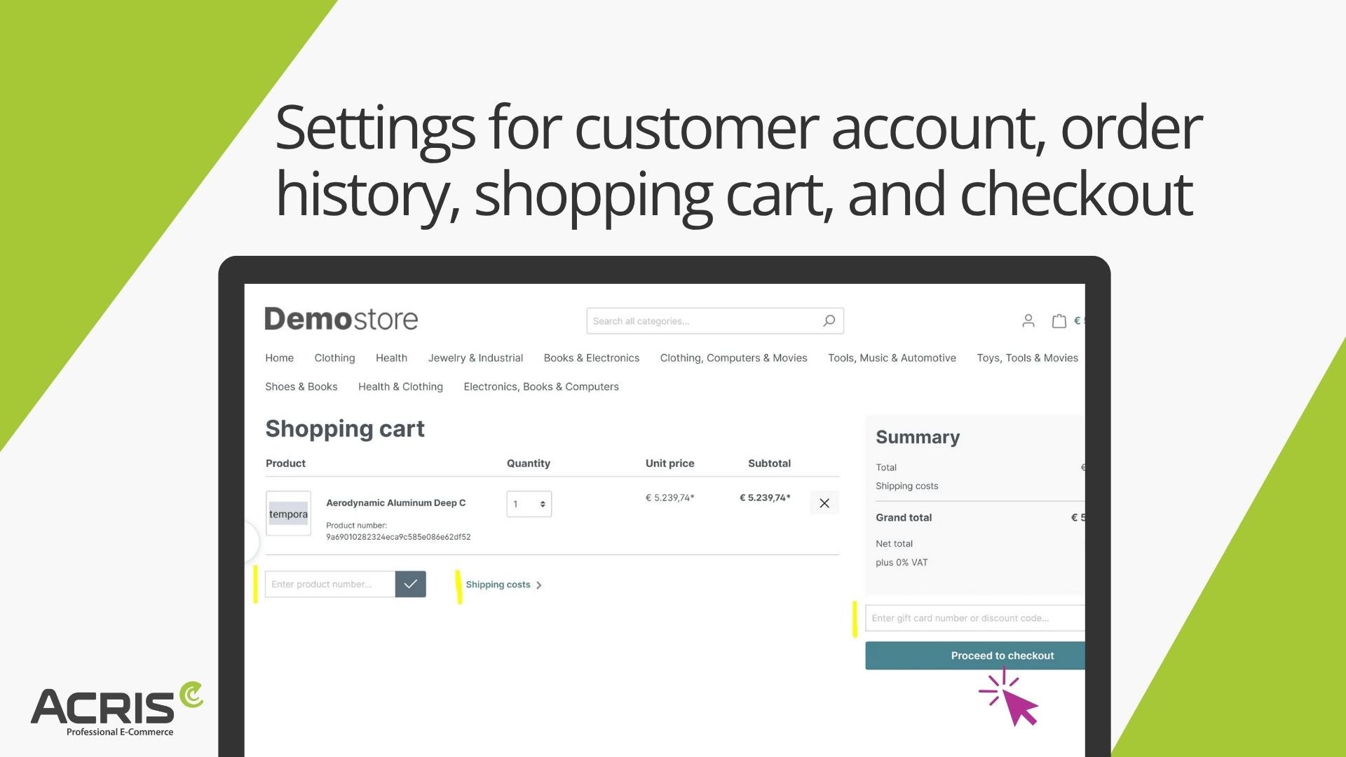 AcrisAccountCartCheckoutCS