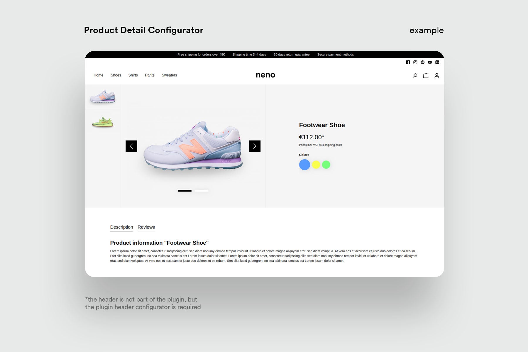 NenoProductDetailConfigurator