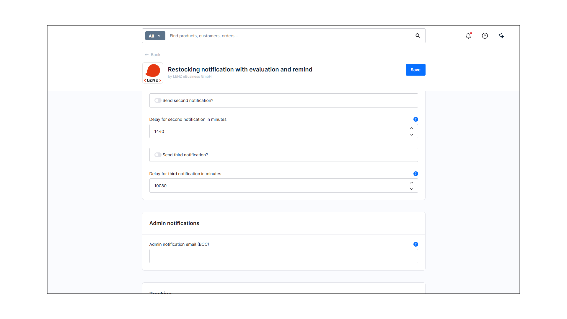 LenzPlatformBackInStockNotification