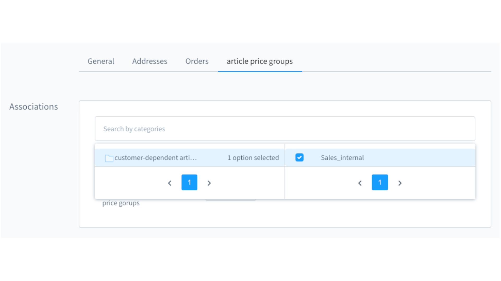 SwpCustomerDependentProductPriceGroupsSix