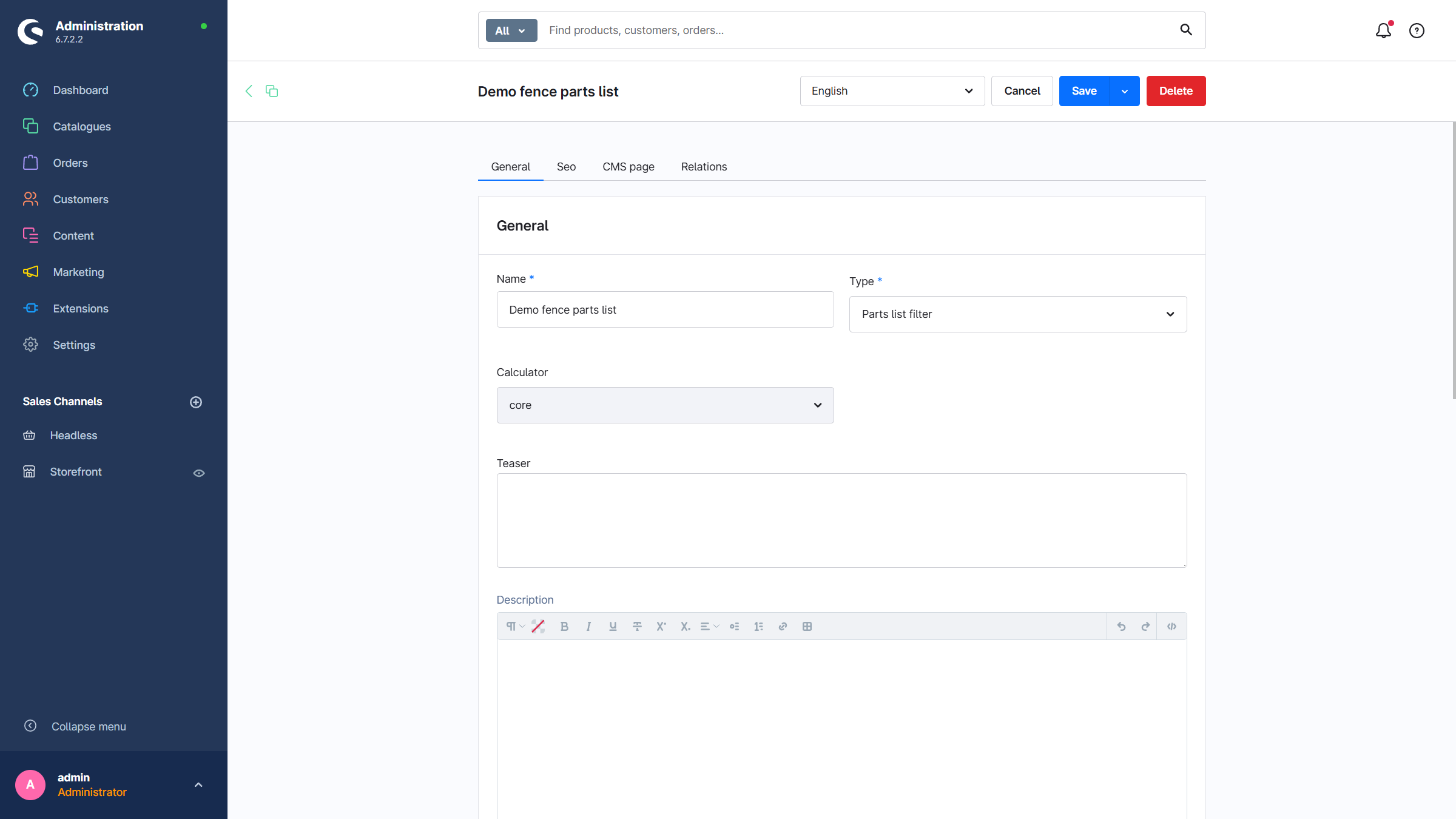 MoorlPartsListConfigurator