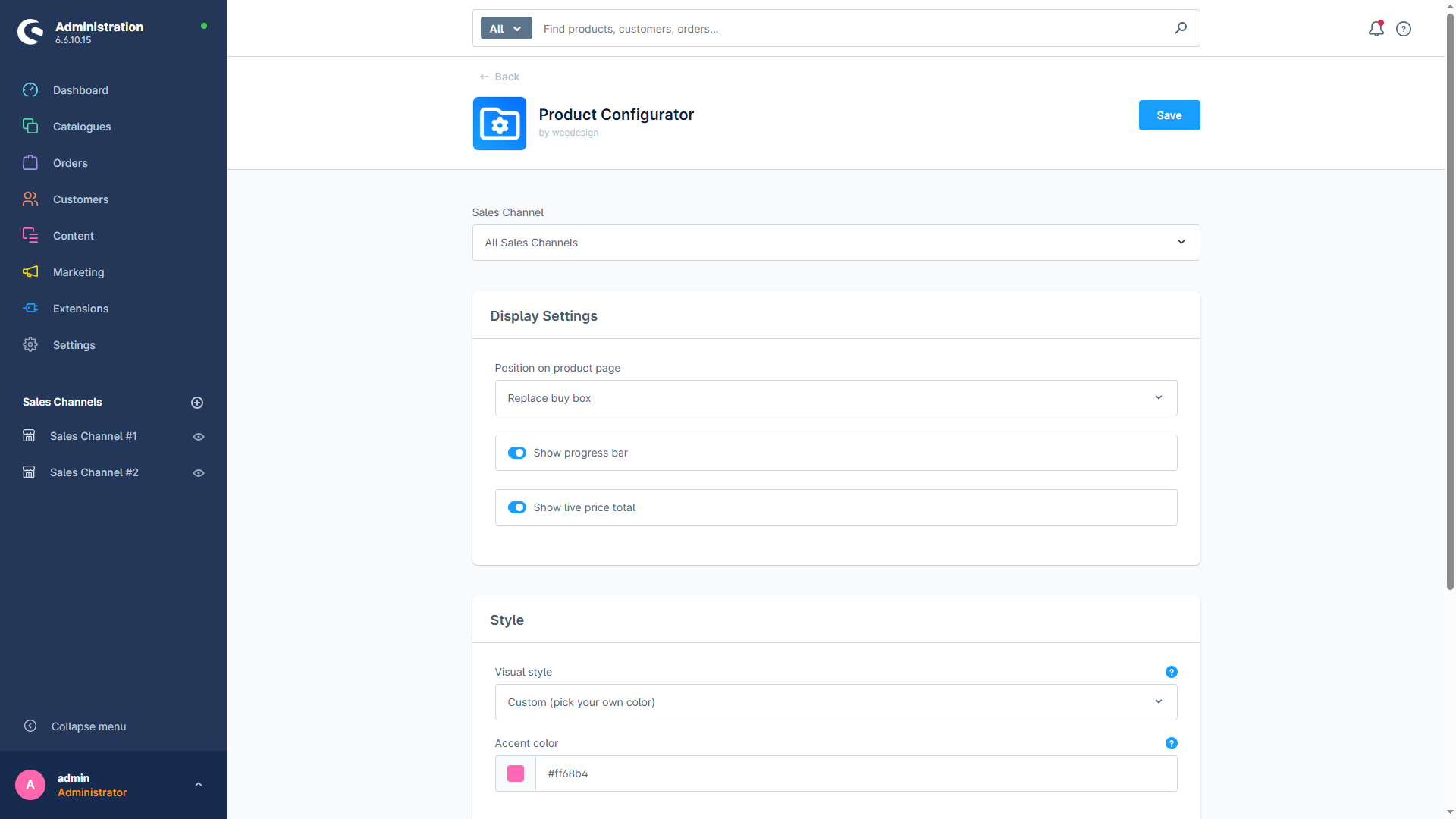 WeedesignProductConfigurator