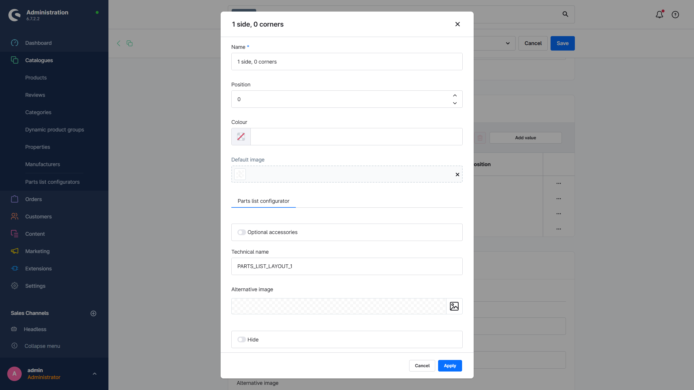 MoorlPartsListConfigurator