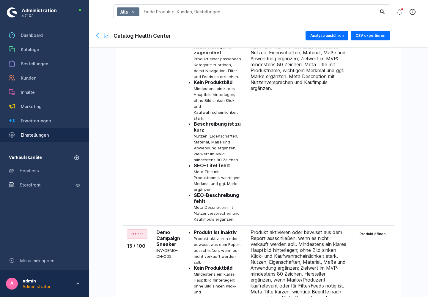 InvCatalogHealth