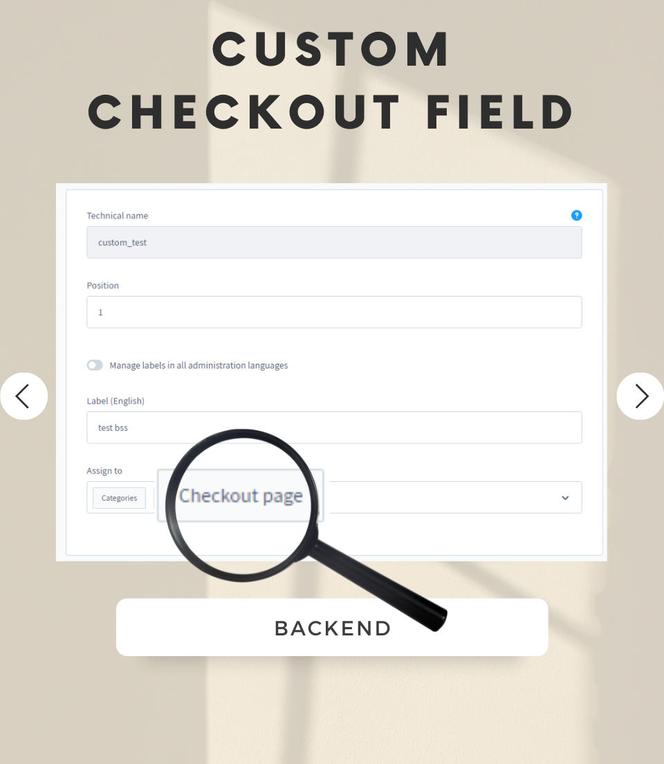 BssCheckoutCustomField