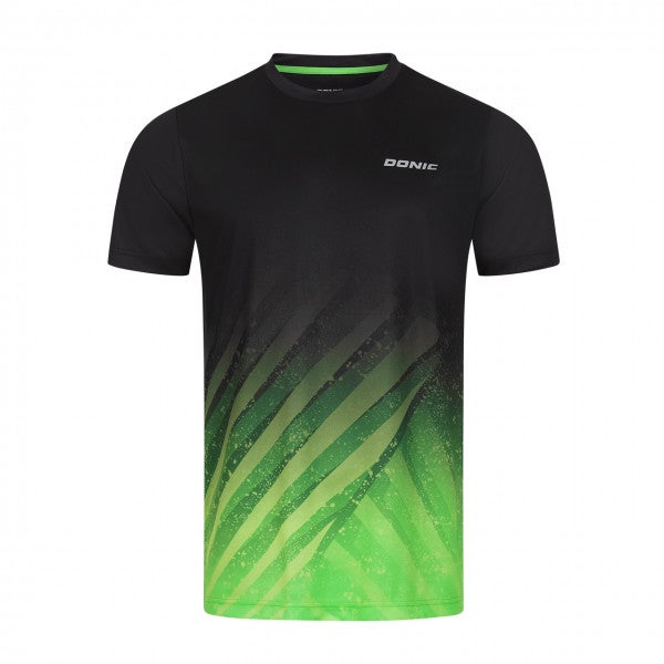 Donic T-Shirt Argon schwarz-limegrün