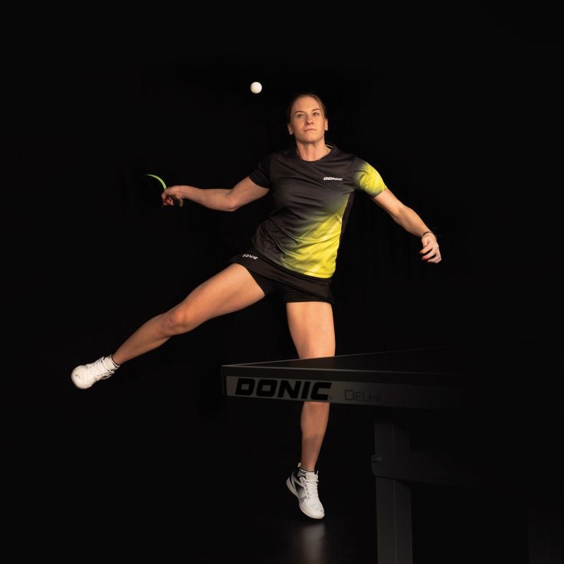 Donic Shirt Flame Lady schwarz-gelb