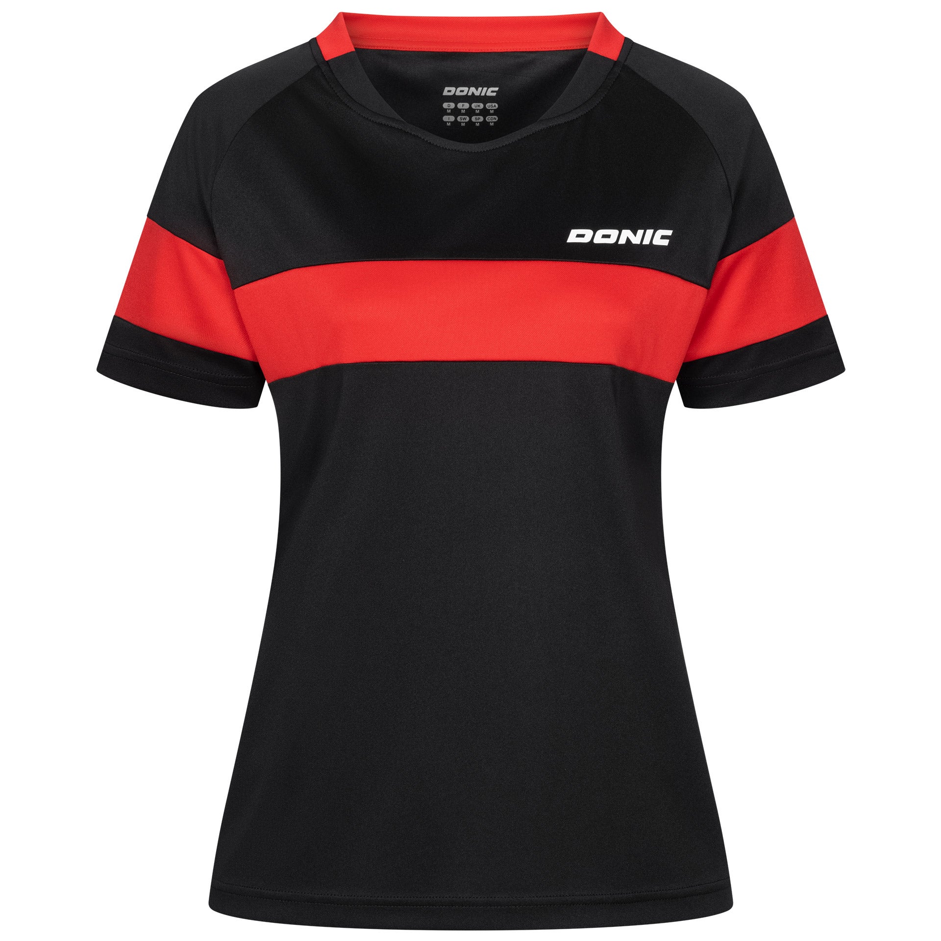 Donic Shirt Nitro Lady schwarz/rot