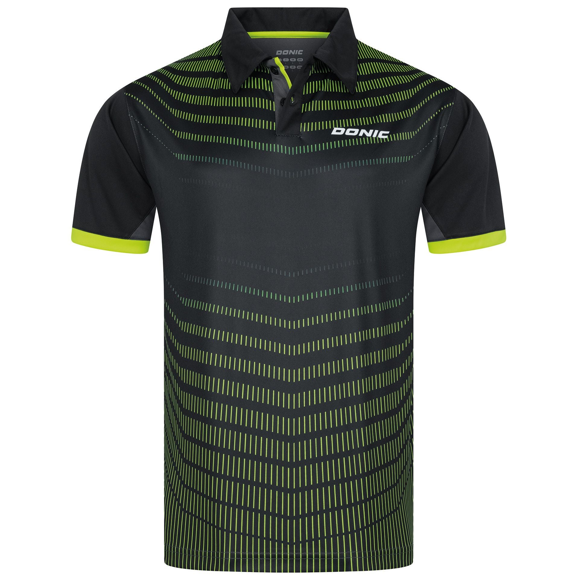 Donic Poloshirt Kawa schwarz-lime