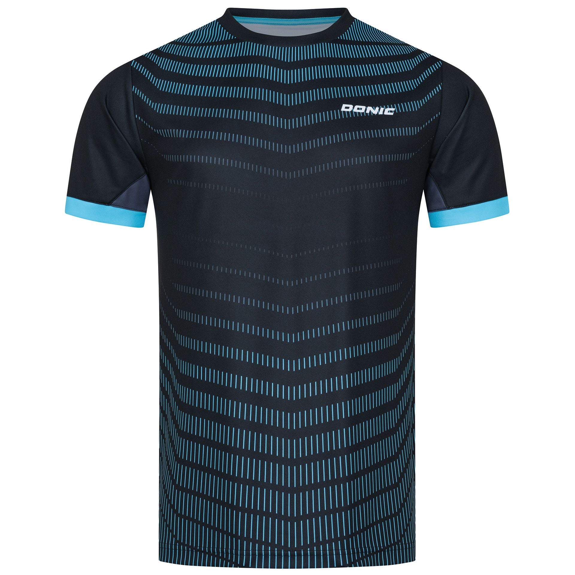 Donic T-Shirt Nexis schwarz-hellblau