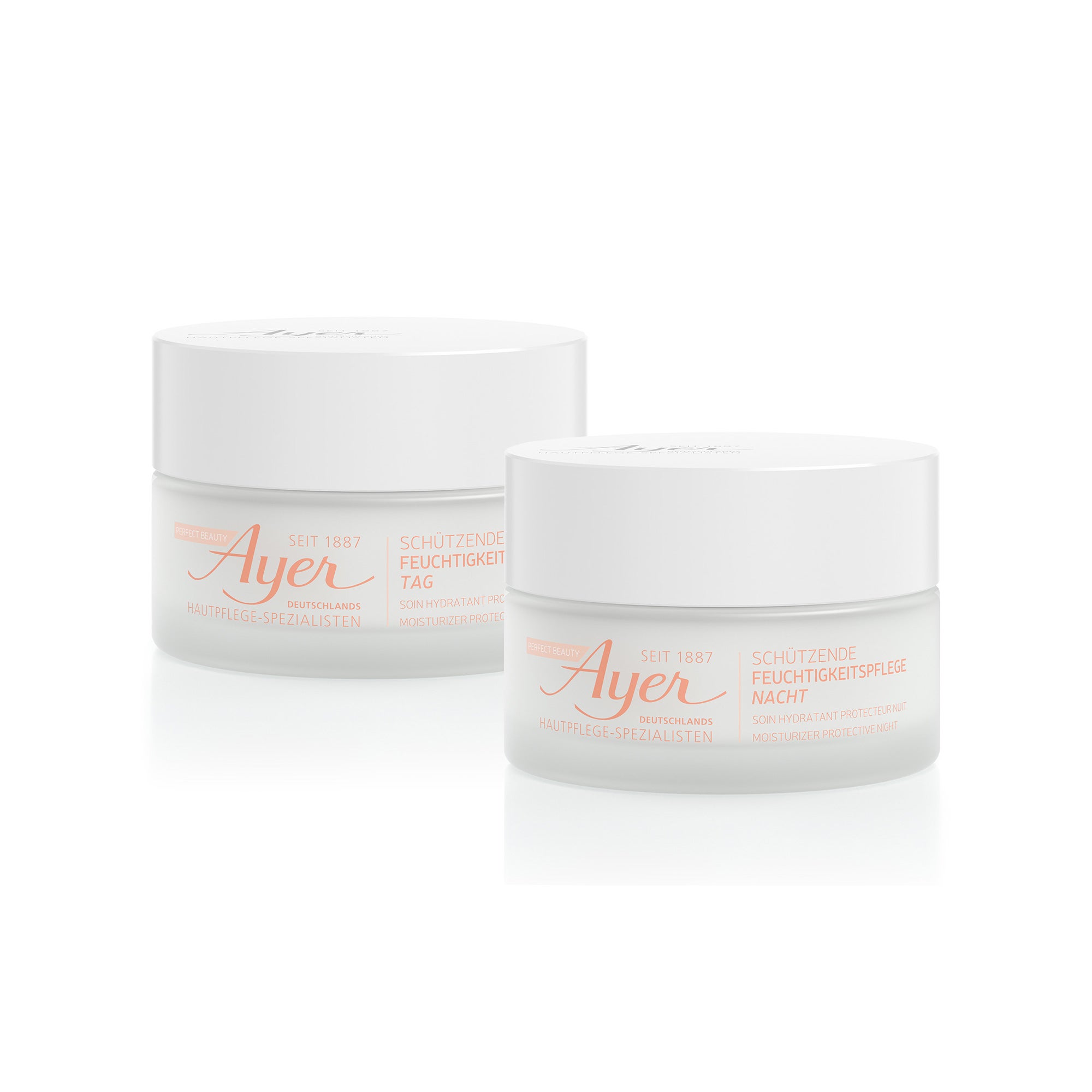 AYER - PERFECT BEAUTY DUO - 24H FEUCHTIGKEITSPFLEGE TAG & NACHT 2x50ML