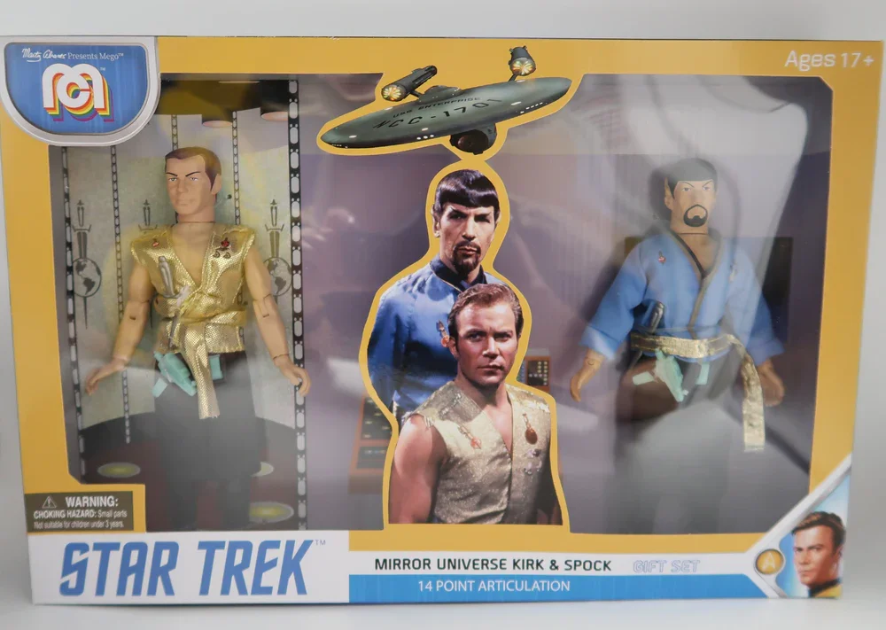 Spock & Kirk 2 Pack Playset Mirror Universe Star Trek Action Figure 20 cm MEGO Spock & Kirk 2 Pack Playset Mirror Universe Star Trek Action Figure 20 cm MEGO