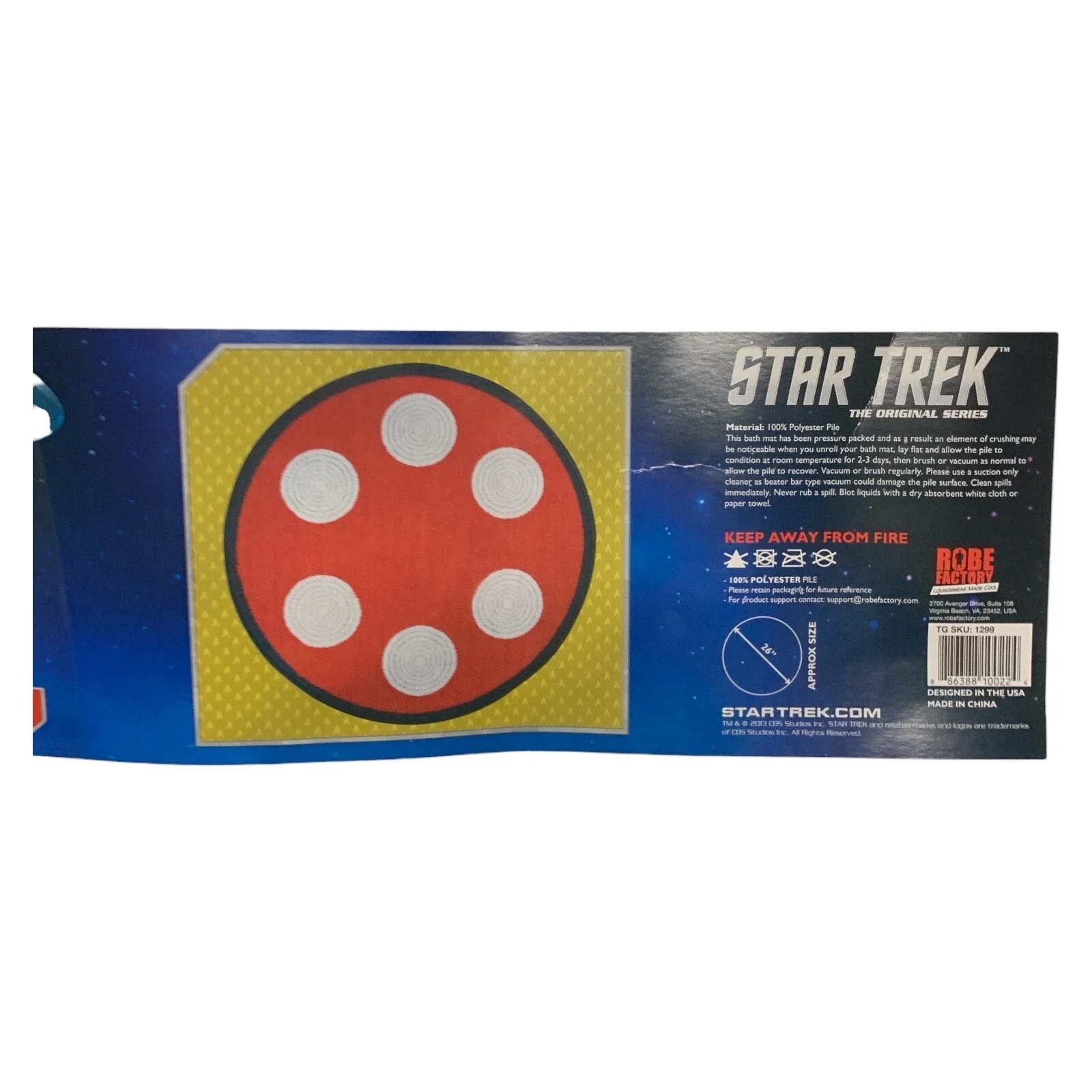 Transporter Raum Teppich Star Trek original Serie von 2013