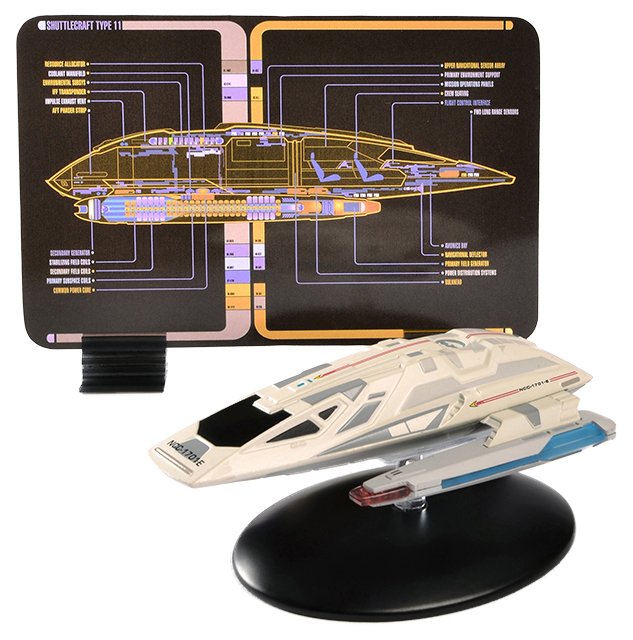 Shuttle #10  Type-11 (U.S.S. Enterprise Ncc-1701-E) - Star Trek Raumschiff Modell Eaglemoss mit englischem Magazin