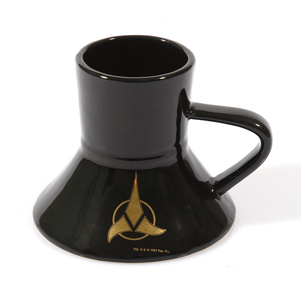 Warp Speed Mug Klingon Insignia black- 24-Karat Warp Speed Mug Klingon Insignia black- 24-Karat