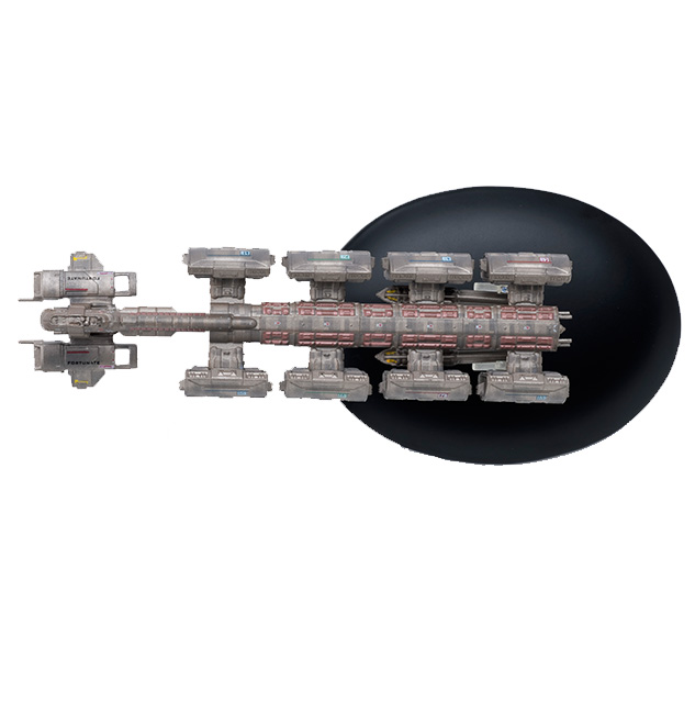 ECS Fortunate Raumschiff Modell mit englischem Magazin #49 Eaglemoss Star Trek