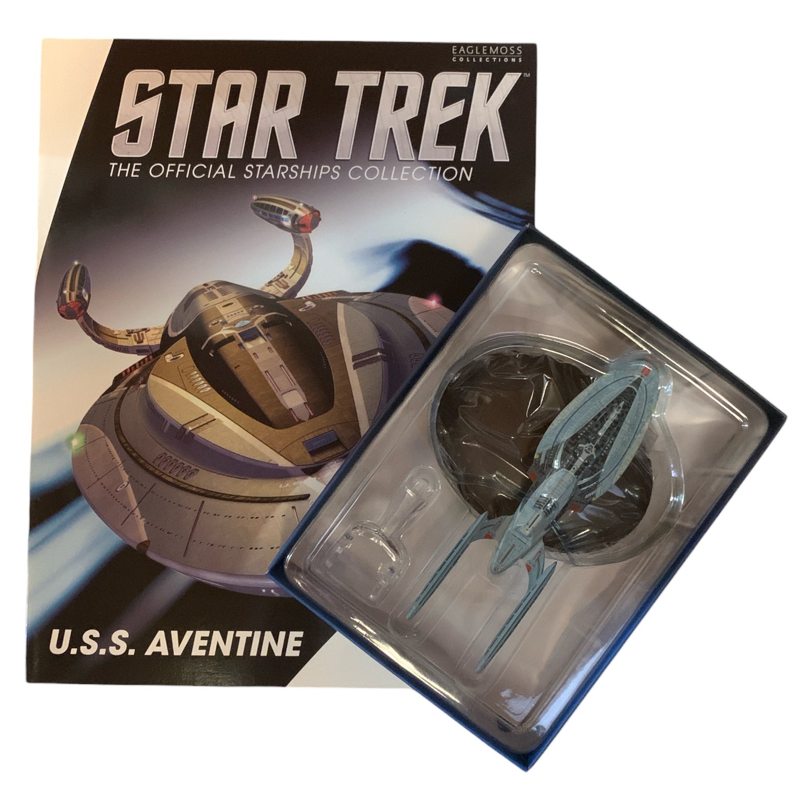 U.S.S. Aventine Star Trek starship model with english magazine Special Edition Eaglemoss U.S.S. Aventine Star Trek starship model with english magazine Special Edition Eaglemoss