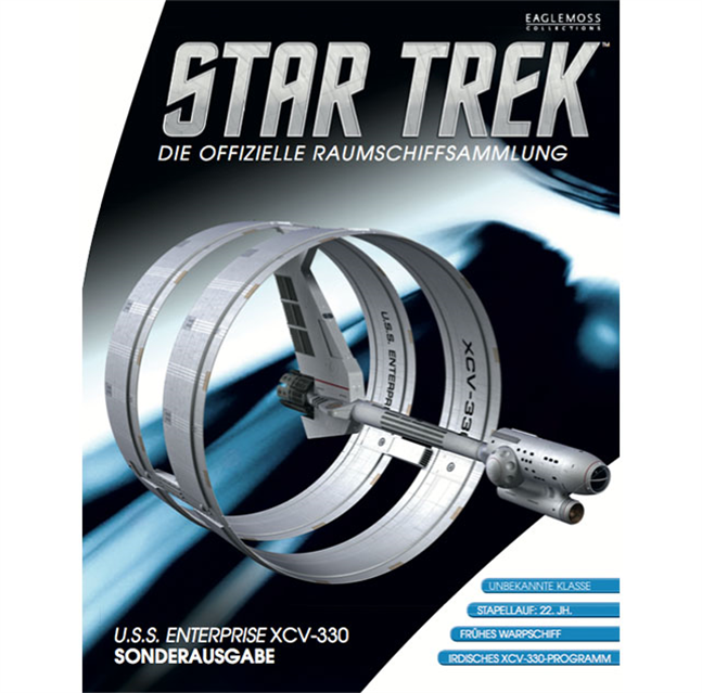 -XL SP#11 deutsche U.S.S. Enterprise XCV-330 Large Eaglemoss Modell 21 cm Star Trek Raumschiff mit Magazin