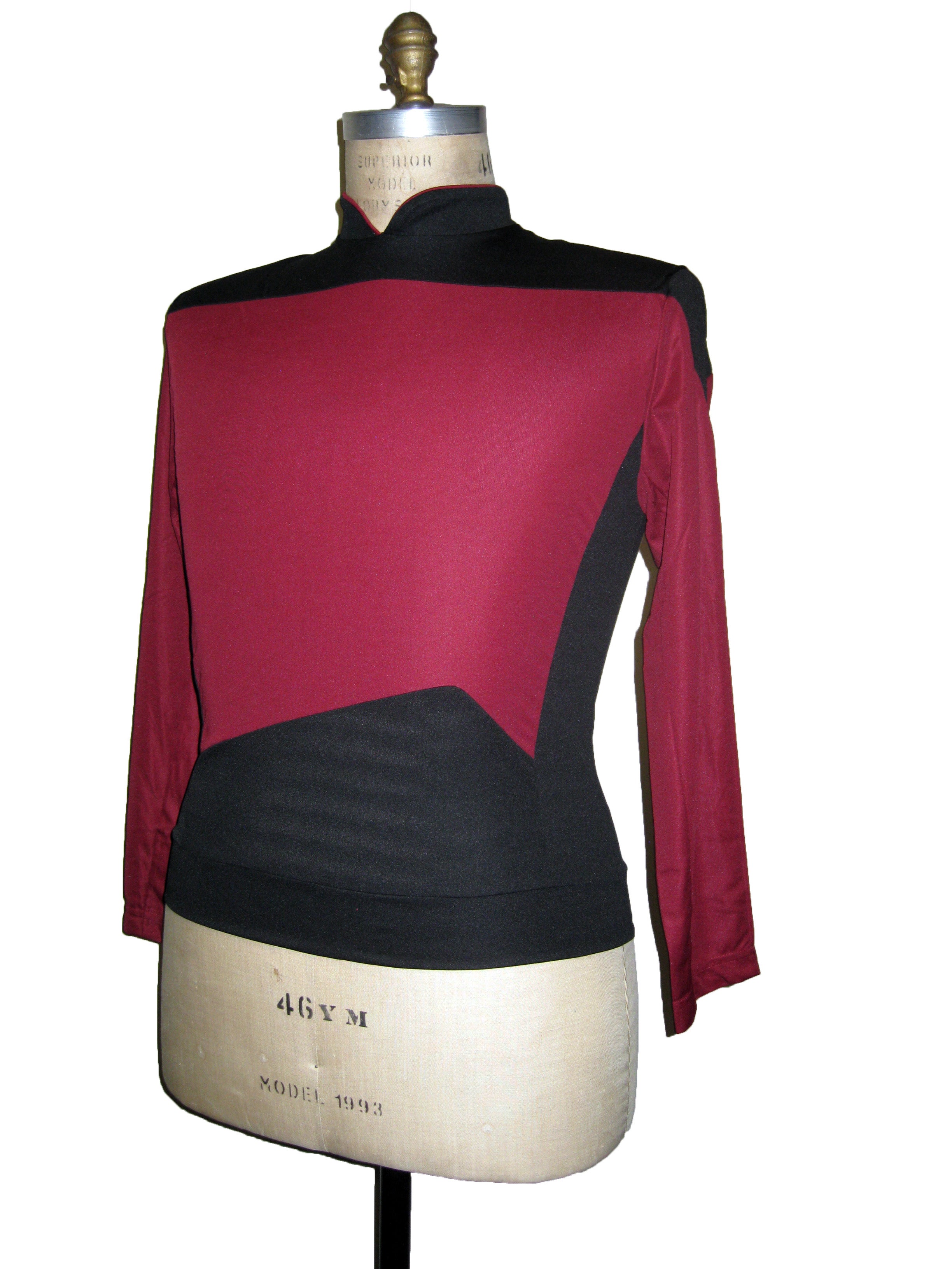 Next Generation Uniform Shirt - Command Red - Deluxe - Star Trek Next Generation Uniform Shirt - Command Red - Deluxe - Star Trek