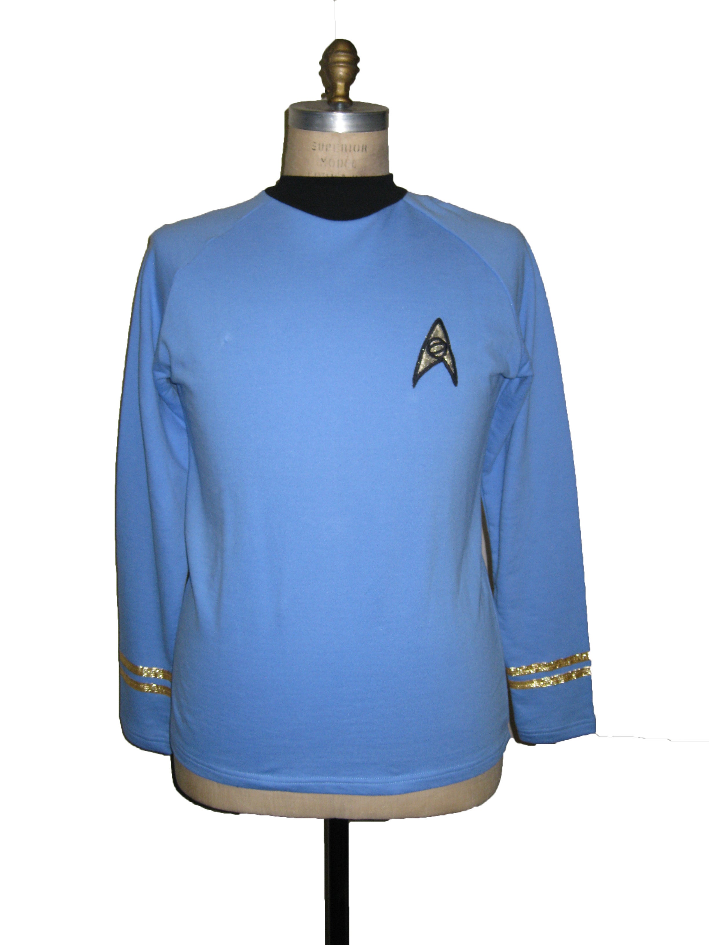 Raumschiff Enterprise Uniform Shirt - Science Blau - Super deluxe Baumwolle - Star Trek TOS Classic Raumschiff Enterprise Uniform Shirt - Science Blau - Super deluxe Baumwolle - Star Trek TOS Classic