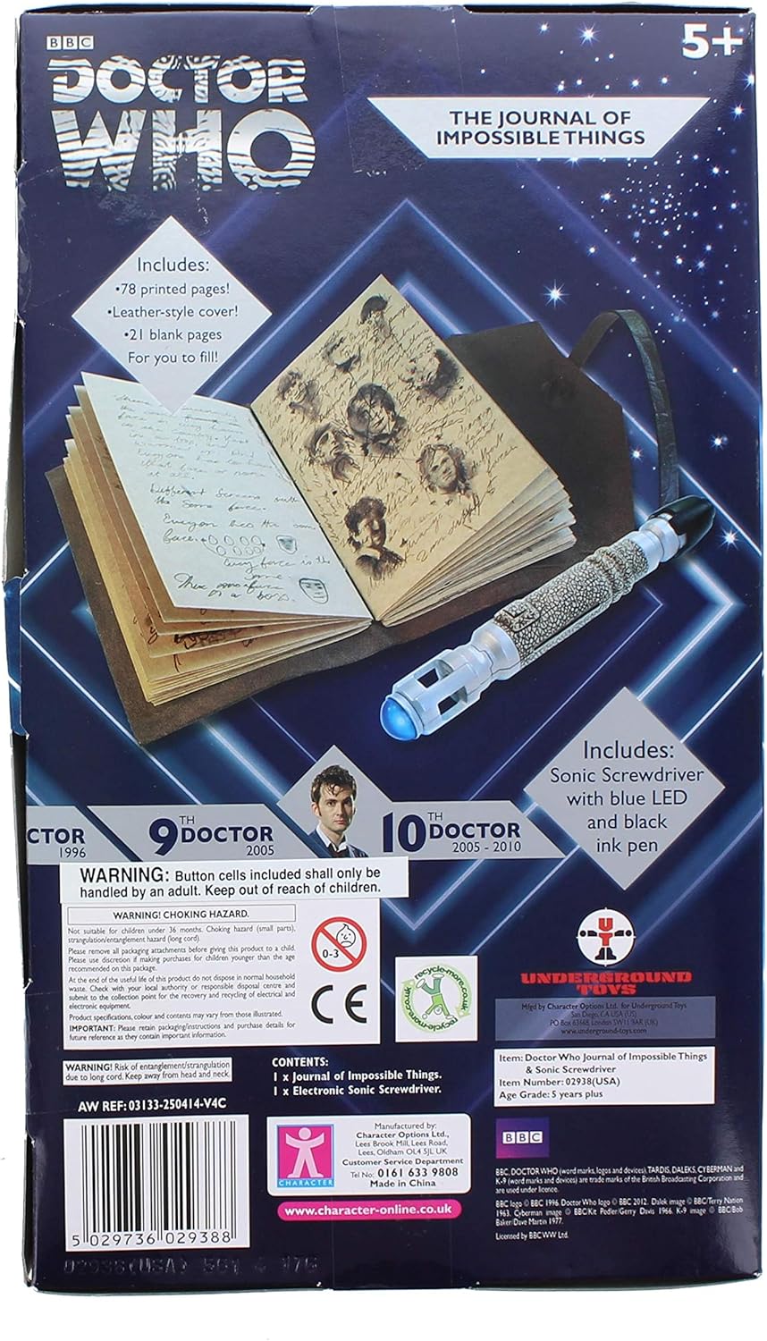 Schall Schraubendreher Dr. Who Screwdriver 10. Dr. mit „The Journal of Impossible Things“ Schall Schraubendreher Dr. Who Screwdriver 10. Dr. mit „The Journal of Impossible Things“