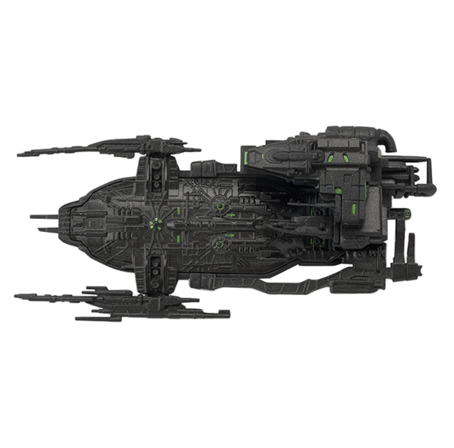 - #099 englische Arctic One (assimiliert) Raumschiff Modell mit Magazin Star Trek Eaglemoss