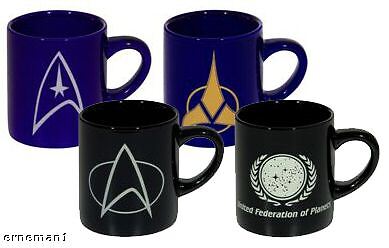 STAR TREK Mug - Communicator Logo U.S.S. Enterprise 1701-D - STAR TREK Mug - Communicator Logo U.S.S. Enterprise 1701-D -