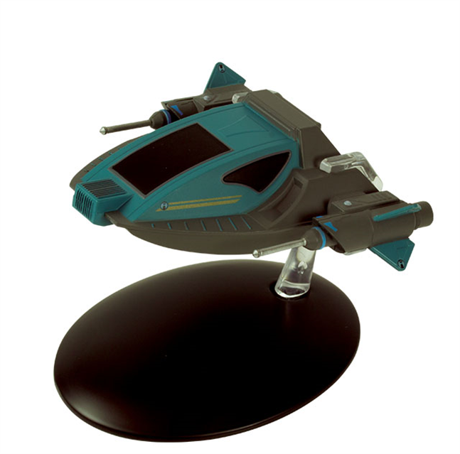 -#125 Deutsche Alice Shuttle Star Trek Raumschiff Modell mit Magazin Eaglemoss
