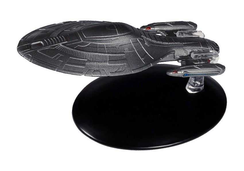 #048 englische Armored U.S.S. Voyager (2378) Raumschiff Modell mit Magazin Eaglemoss Star Trek