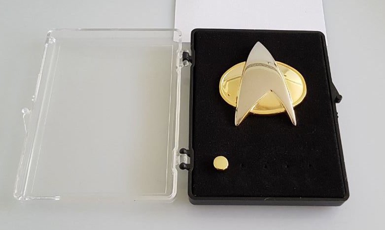 Communicator + Rankpin Set Ensign Fähnrich - The Next Generation 2-teilig - Star Trek