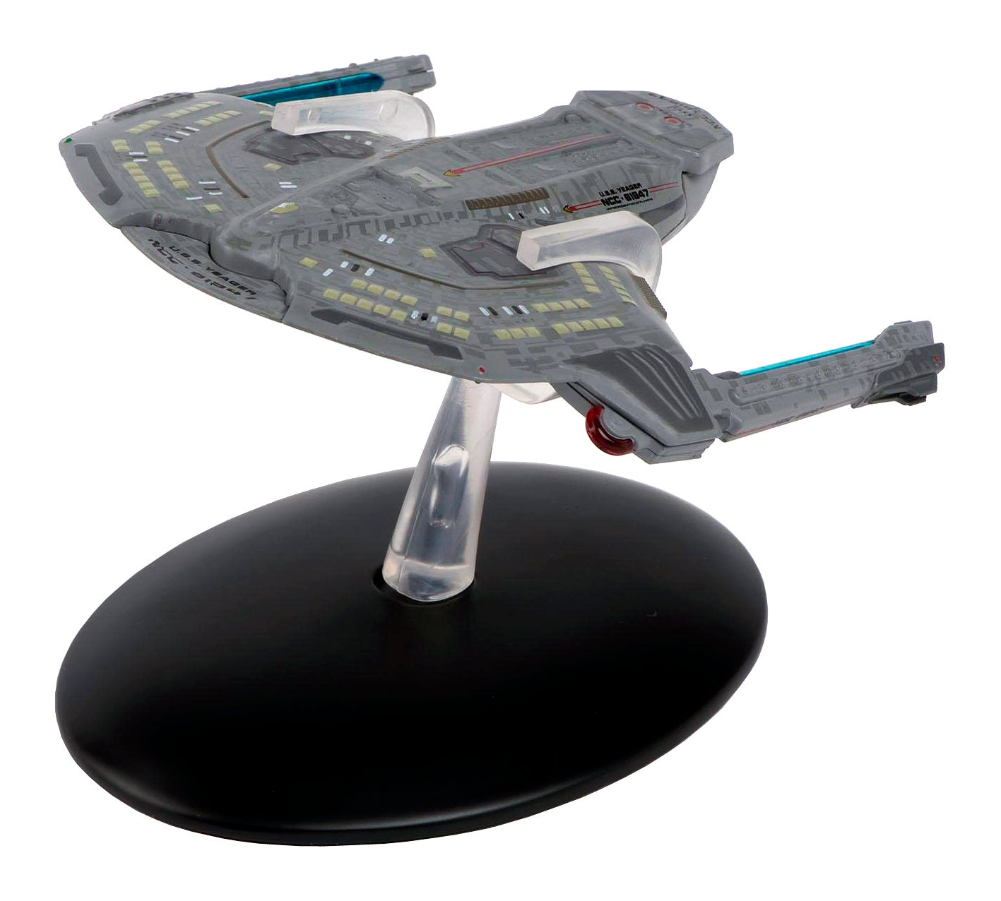 #056 englische Saber Class U.S.S. Yeager Raumschiff Modell mit Magazin Eaglemoss Star Trek