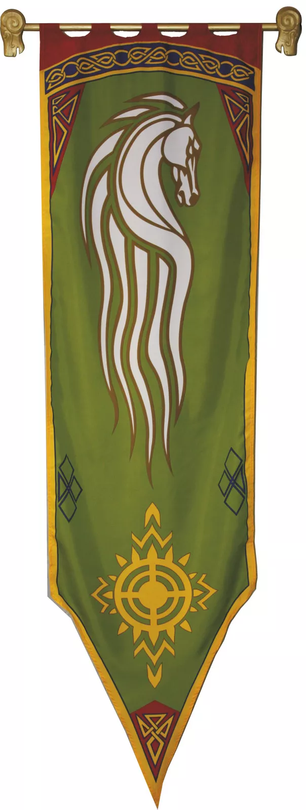 Banner von ROHAN I Herr Der Ringe Flagge Replica Fahne mit Widderköpfen 