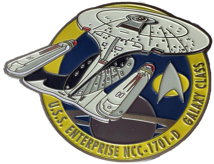 U.S.S. Enterprise NCC-1701-D Collectors Pin Star Trek official Collectors Edition