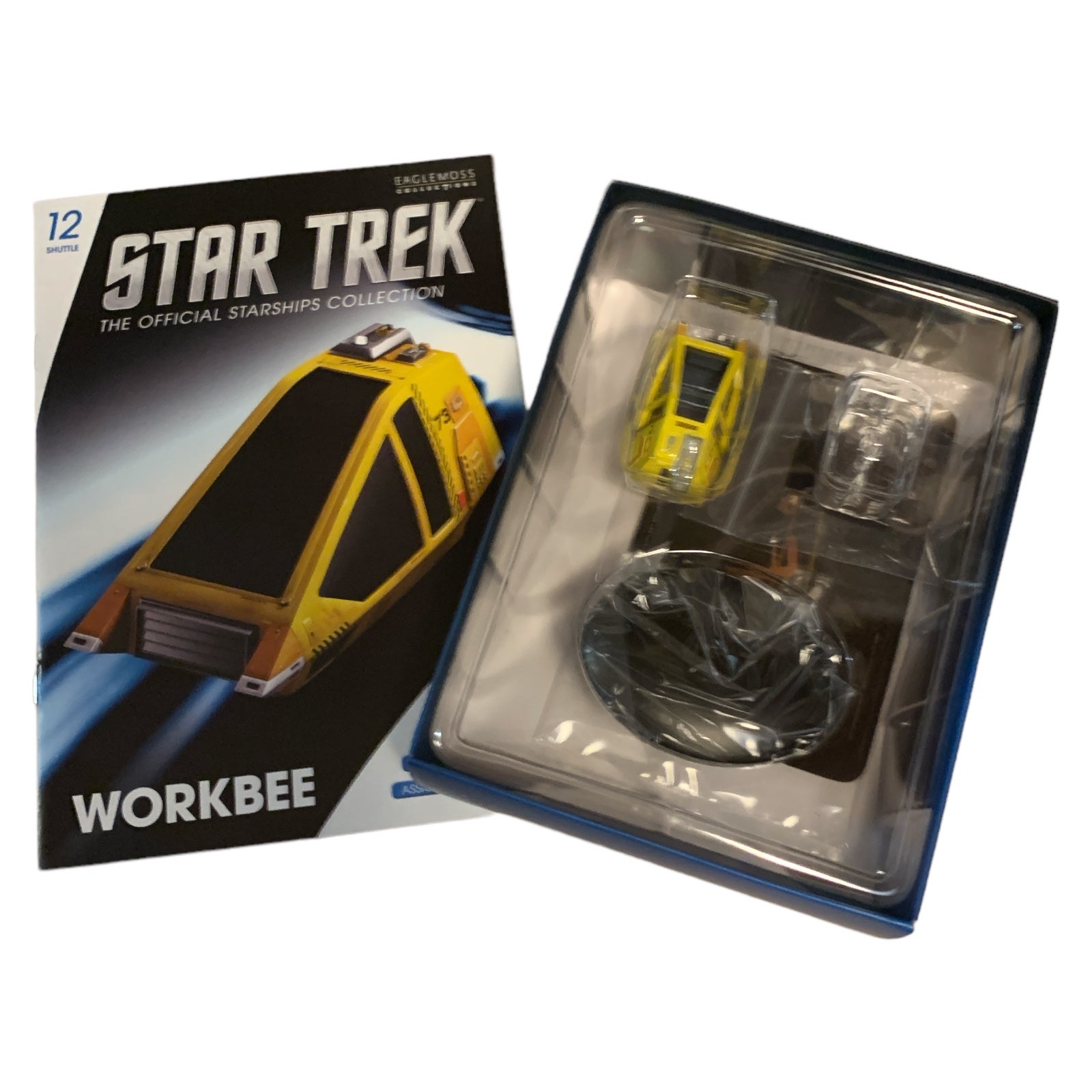 Shuttle #12. Workbee (Earth Spacedock) - Star Trek Raumschiff Modell Eaglemoss mit englischem Magazin
