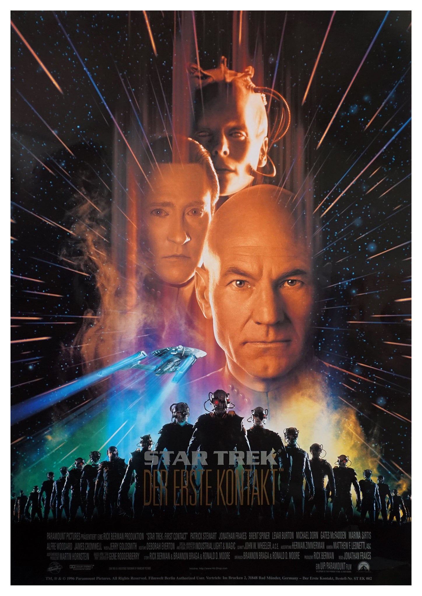 First Contact Movie Poster Star Trek First Contact Movie Poster Star Trek