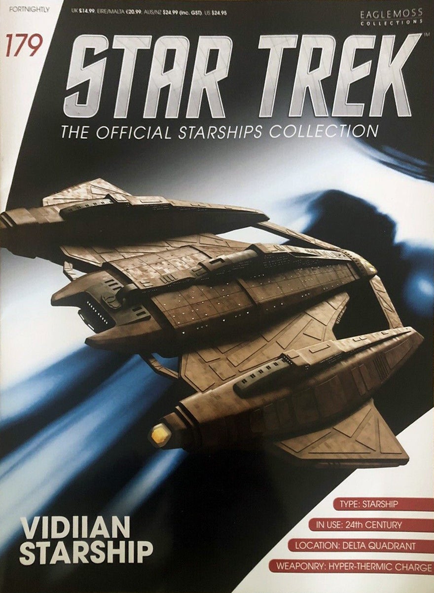 - #179 englisches Vidiian  Raumschiff Modell mit Magazin Star Trek Eaglemoss