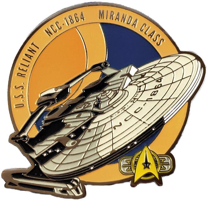U.S.S. Reliant NCC-1864 Sammler Pin Star Trek official Collectors Edition