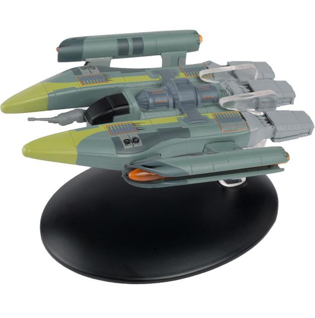 00?  Vaadwaur Assault Fighter Star Trek Raumschiff Modell mit englischem Magazin #139 Eaglemoss