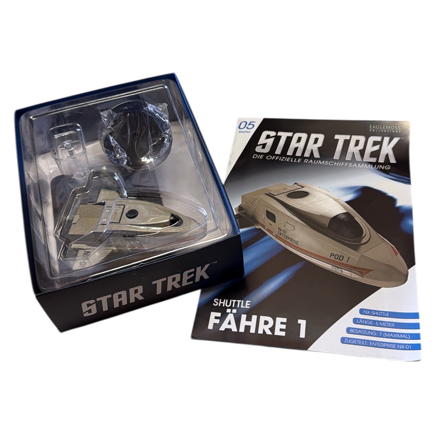 Shuttlepod1 Enterprise NX-01 - Star Trek Raumschiff Modell Eaglemoss mit Magazin in deutsch