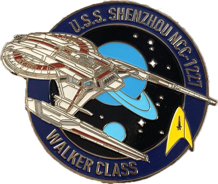 U.S.S. Shenzhou NCC-1227 Sammler Pin Star Trek Discovery official Collectors Edition