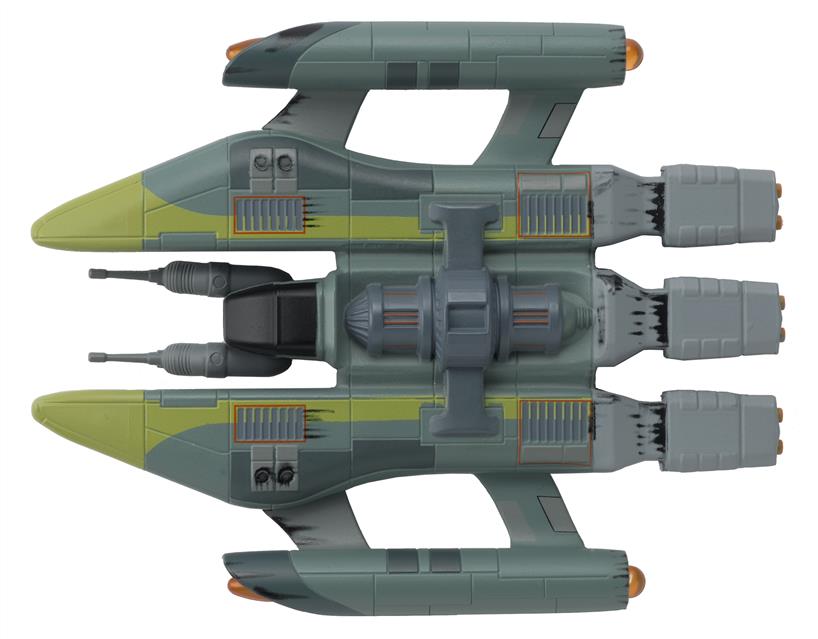 00?  Vaadwaur Assault Fighter Star Trek Raumschiff Modell mit englischem Magazin #139 Eaglemoss