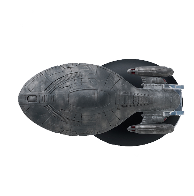#048 englische Armored U.S.S. Voyager (2378) Raumschiff Modell mit Magazin Eaglemoss Star Trek