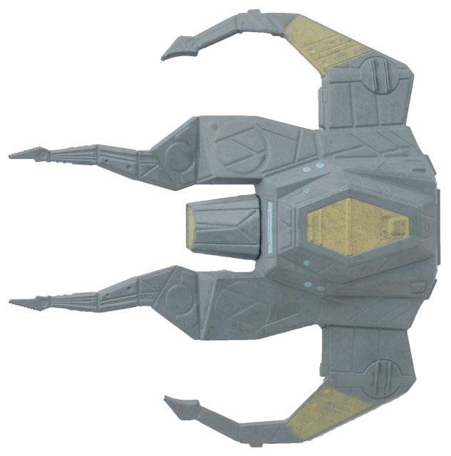 -#147 englische rBaran's Raider (Mercenary Vessel) Star Trek Raumschiff Modell mit englischem Magazin Eaglemoss