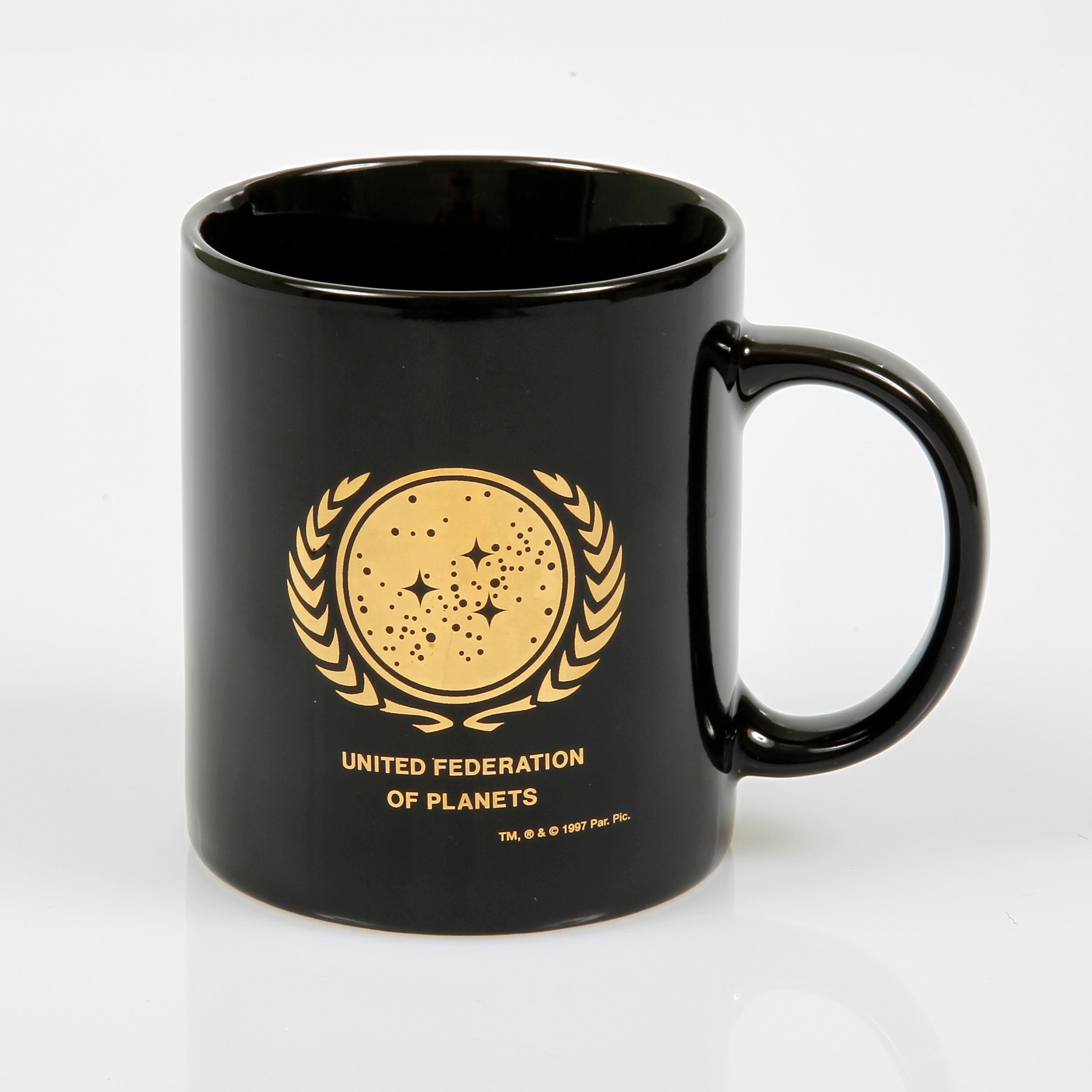 UFP Logo Mug gold plated Filmwelt Berlin UFP Logo Mug gold plated Filmwelt Berlin