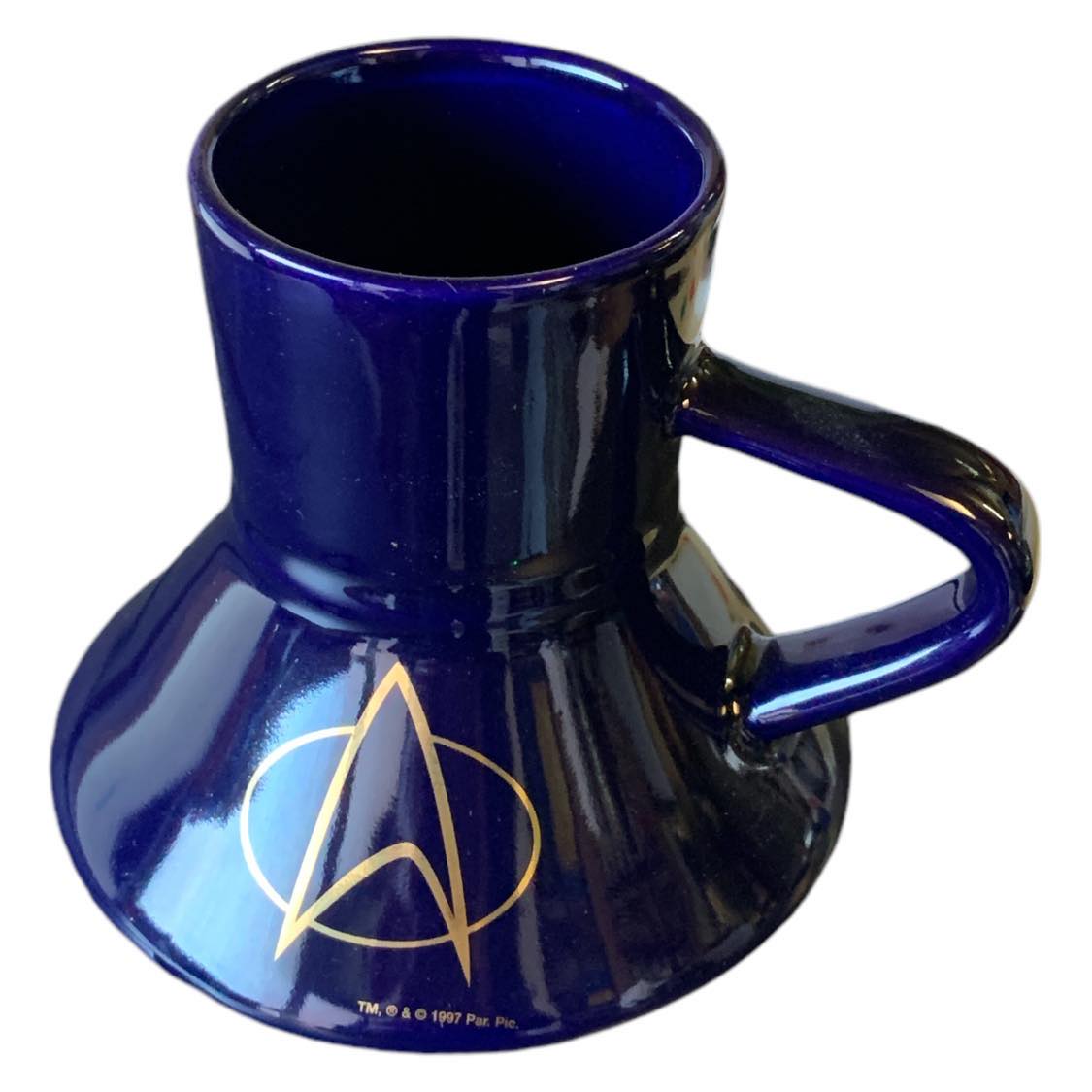 Warp Speed Tasse Star Trek The Next Generation Communicator 24-Karat Auflage neu