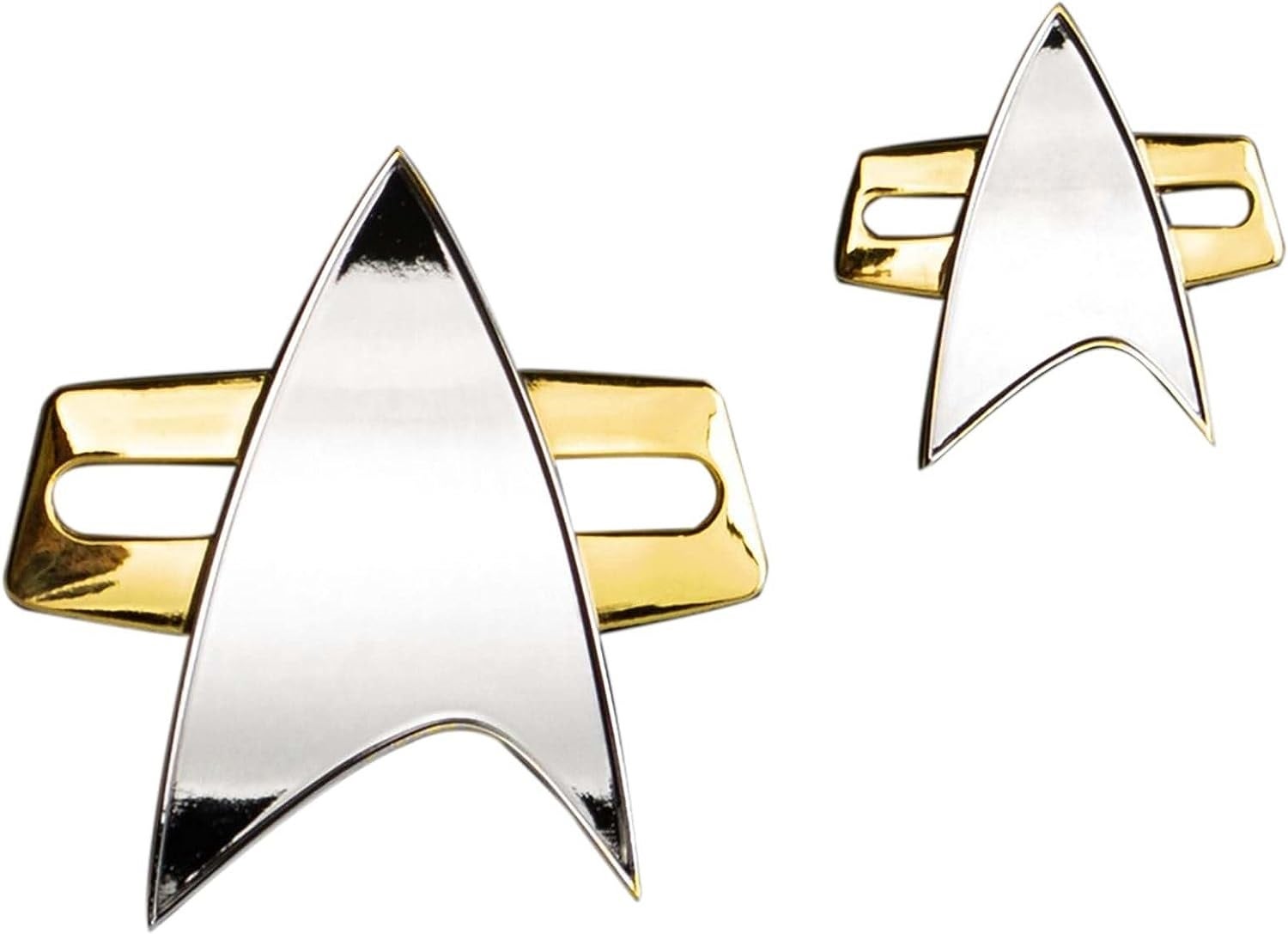 Magnetischer Voyager Communicator und Pin als Set Star Trek DS9 Magnetischer Voyager Communicator und Pin als Set Star Trek DS9