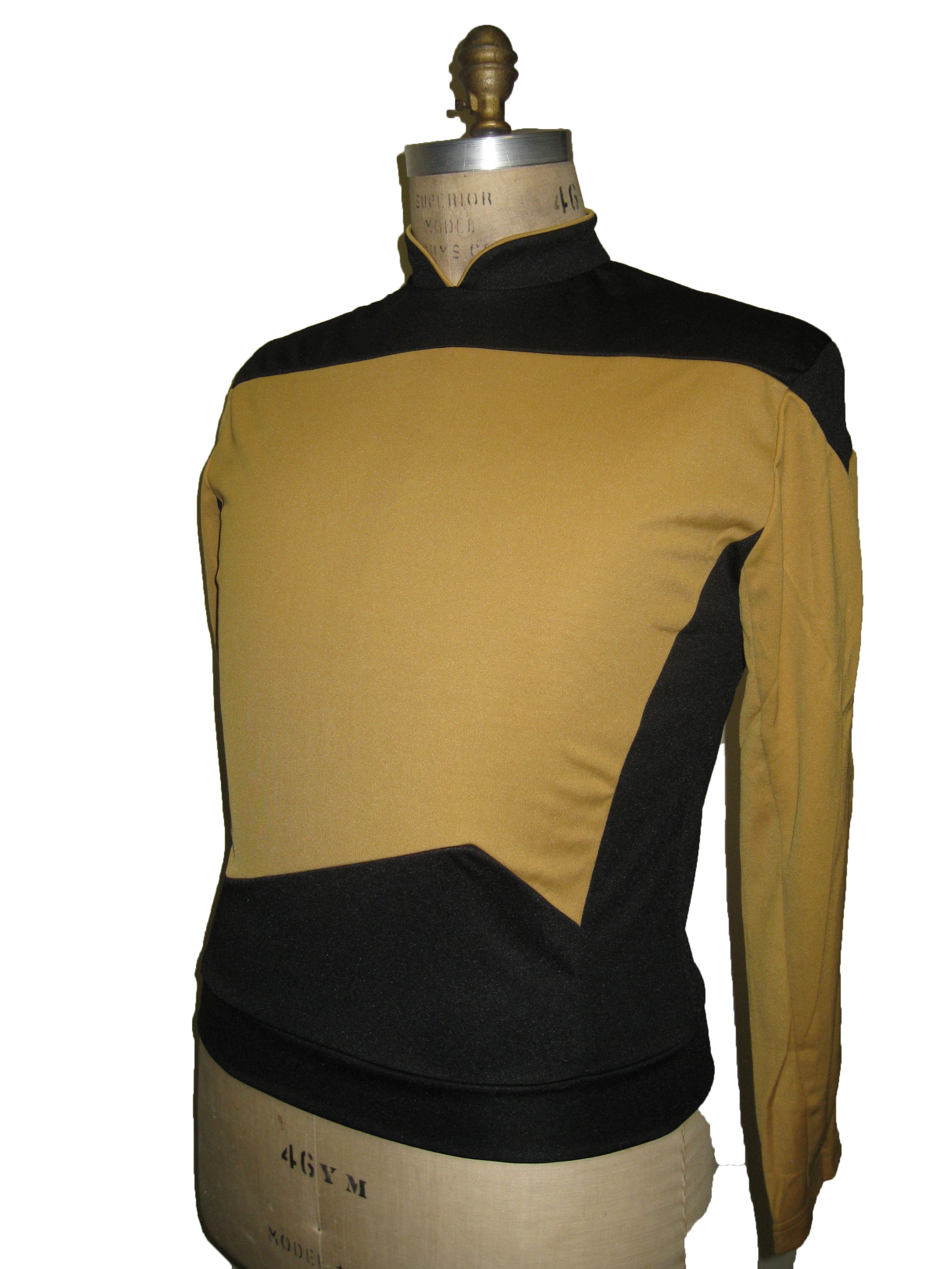 Next Generation Uniform Shirt - Gold Small Captain Deluxe - Star Trek Next Generation Uniform Shirt - Gold Small Captain Deluxe - Star Trek