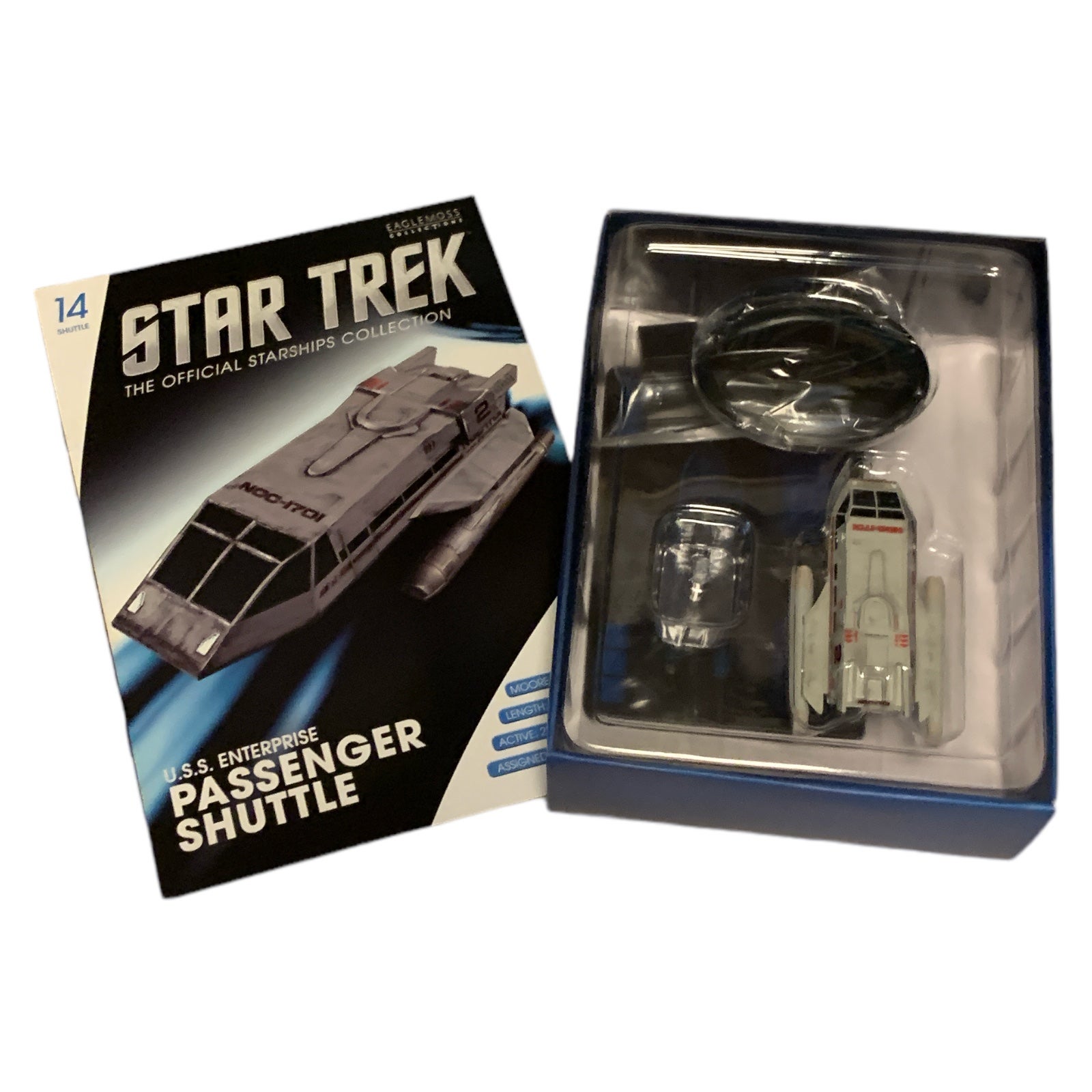 Shuttle #14 USS Enterprise Passenger (U.S.S. Enterprise Ncc-1701) - Star Trek Raumschiff Modell Eaglemoss mit englischem Magazin