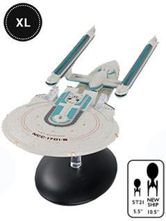 XL #08 Englische U.S.S. Enterprise NCC-1701-B 27cm Star Trek Raumschiff Modell Eaglemoss mit Magazin XL #08 Englische U.S.S. Enterprise NCC-1701-B 27cm Star Trek Raumschiff Modell Eaglemoss mit Magazin
