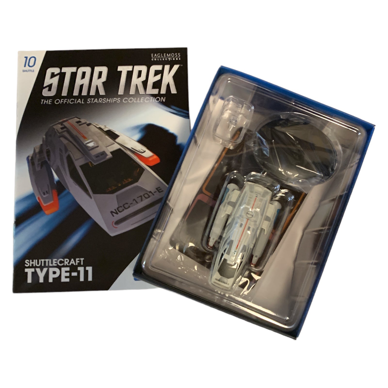Shuttle #10  Type-11 (U.S.S. Enterprise Ncc-1701-E) - Star Trek Raumschiff Modell Eaglemoss mit englischem Magazin